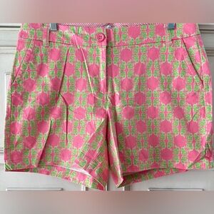 PRELOVED Sz 10 Crown & Ivy Pink and Green Women Shorts